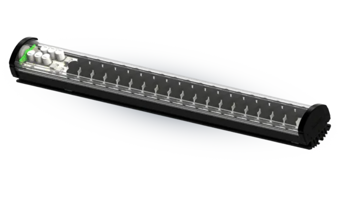 Metaphase LED bar lights for area illumination