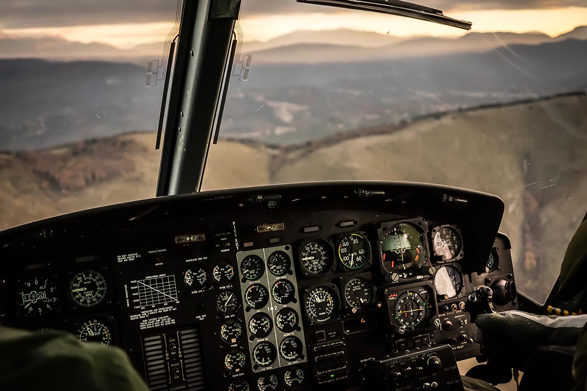 Rescue helicopter cockpit camera retrofit